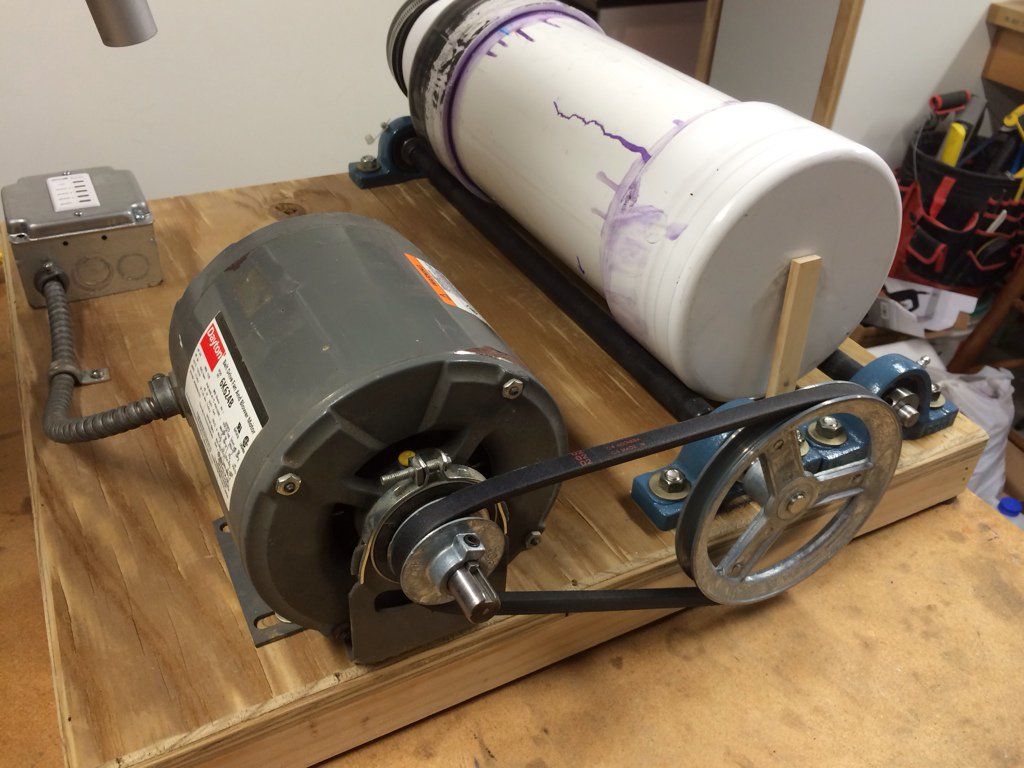 Diy Rock Tumbler Plans Homemade Tumbler I have