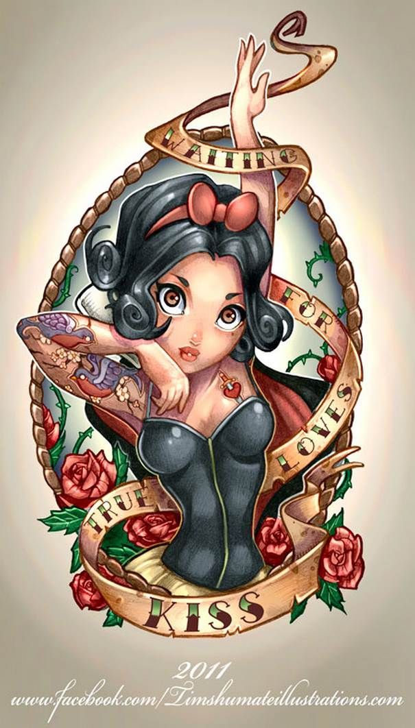 tattooed disney princess tattoospiration pinterest tattooed