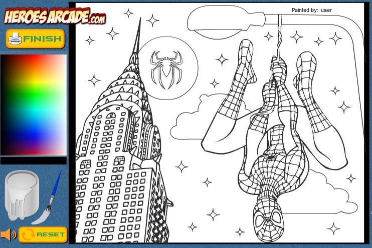 Spiderman Coloring Spider Coloring Page Spiderman Coloring Superhero Coloring Pages