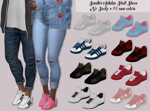 LumySims - Shell Shoes No Socks for The Sims 4 - | Bekleidung für jugendliche, Sims 4 kleinkind, Mädchenbekleidung