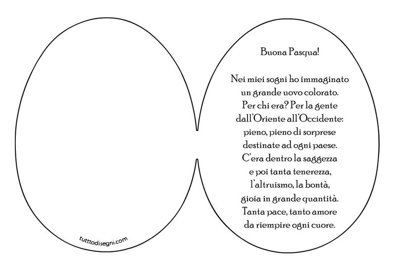 Poesia Di Pasqua Pace E Amore biglietto-uovo-poesia-pasqua Baby Shower Decorations, Square Glass, Lap