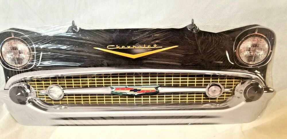 25/" HUGE 1950s Cadillac red Chaddy car Grill Front End USA STEEL Metal Sign /'50s
