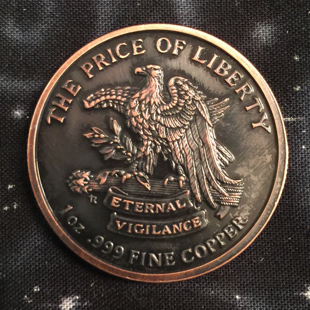 Copper Round /"Pledge of Allegiance/" United States of America 1 oz