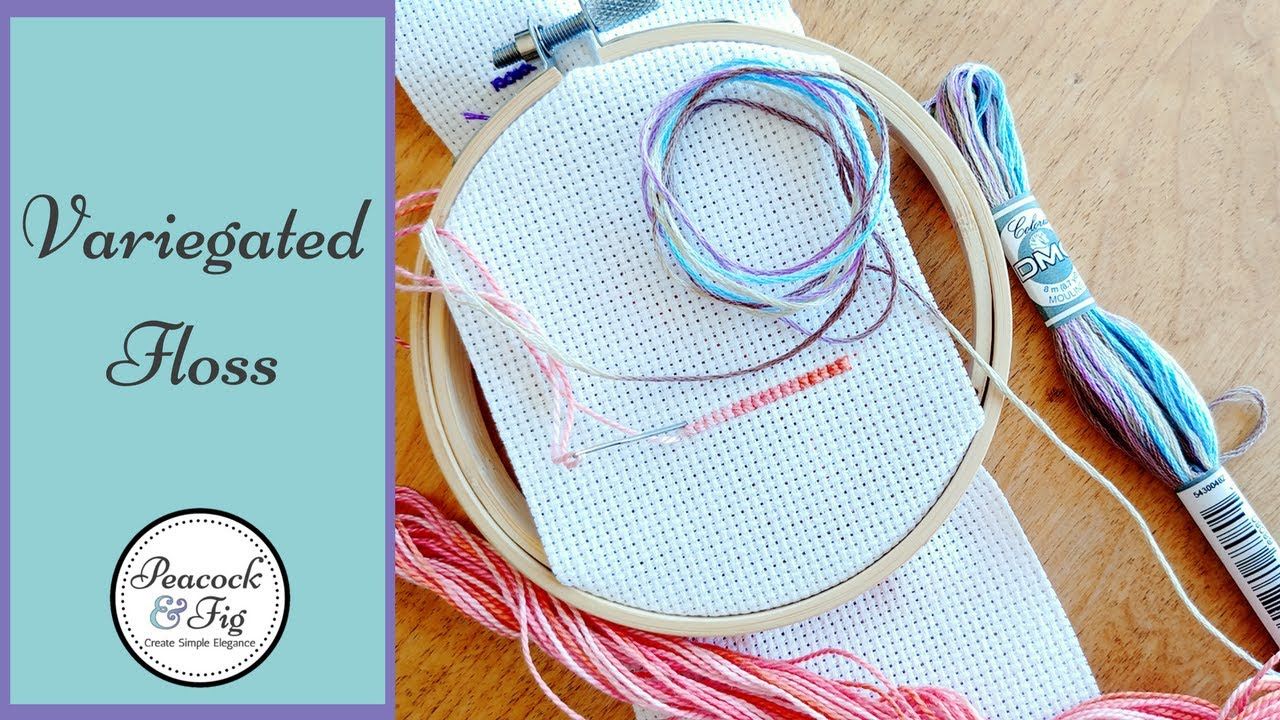 Color variations: how to use variegated threads like Coloris | Biscornu