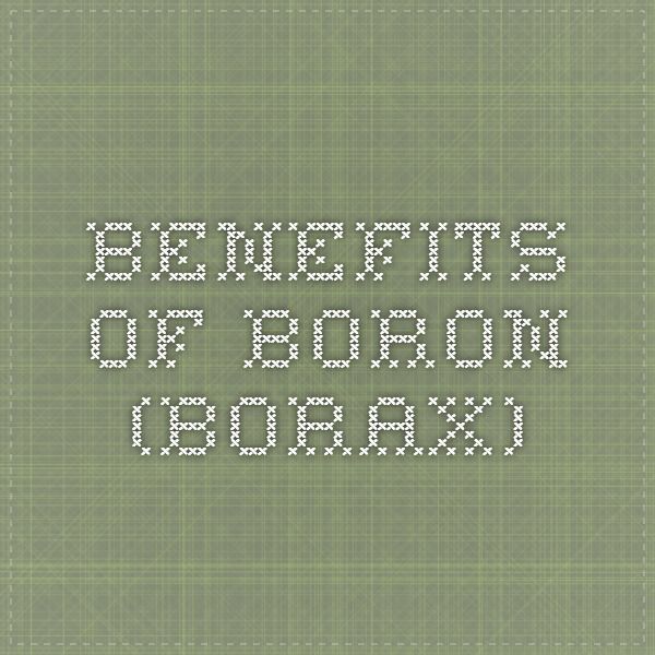 boron borax boron borax