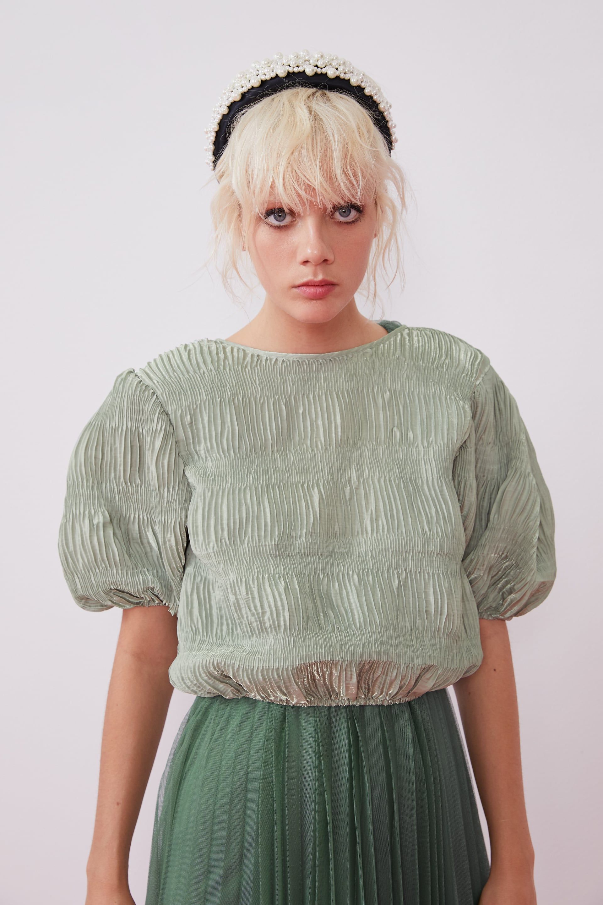 Zara, Pleated Dress, Tulle Skirt, Shirt Blouses, T Shirts, Models ...