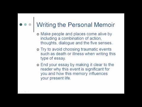 Example Of A Good Thesis Statement For An Essay Composition Personal Memoir Essay Youtube High School Narrative Essay Examples also Essay Writing For High School Students Composition Personal Memoir Essay Youtube Stuff For My Class High School Experience Essay