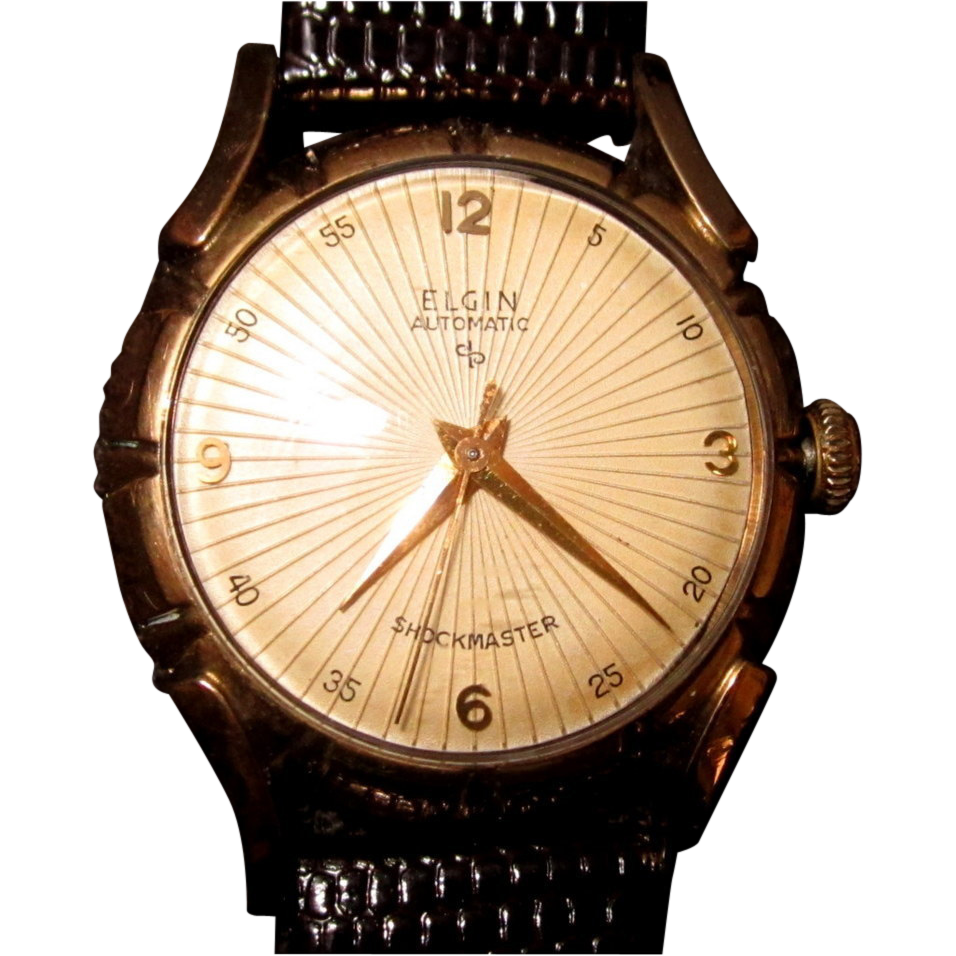 Elgin Watch, Vintage Mens' Self Winding, 1950's Works