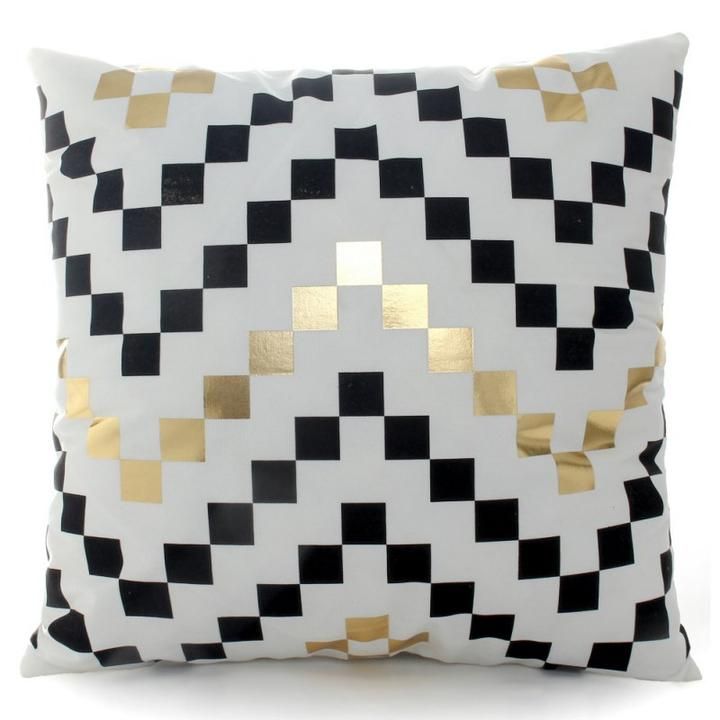 Rectangle taie géométrique marbre Cushion Cover Home Decor Cotton Linen