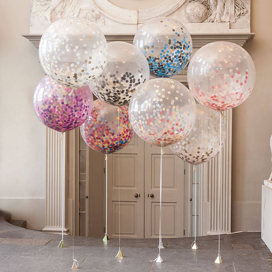 Giant Rainbow Bright Confetti Filled Balloon Factors Giant Rainbow Bright Confetti Filled Balloon