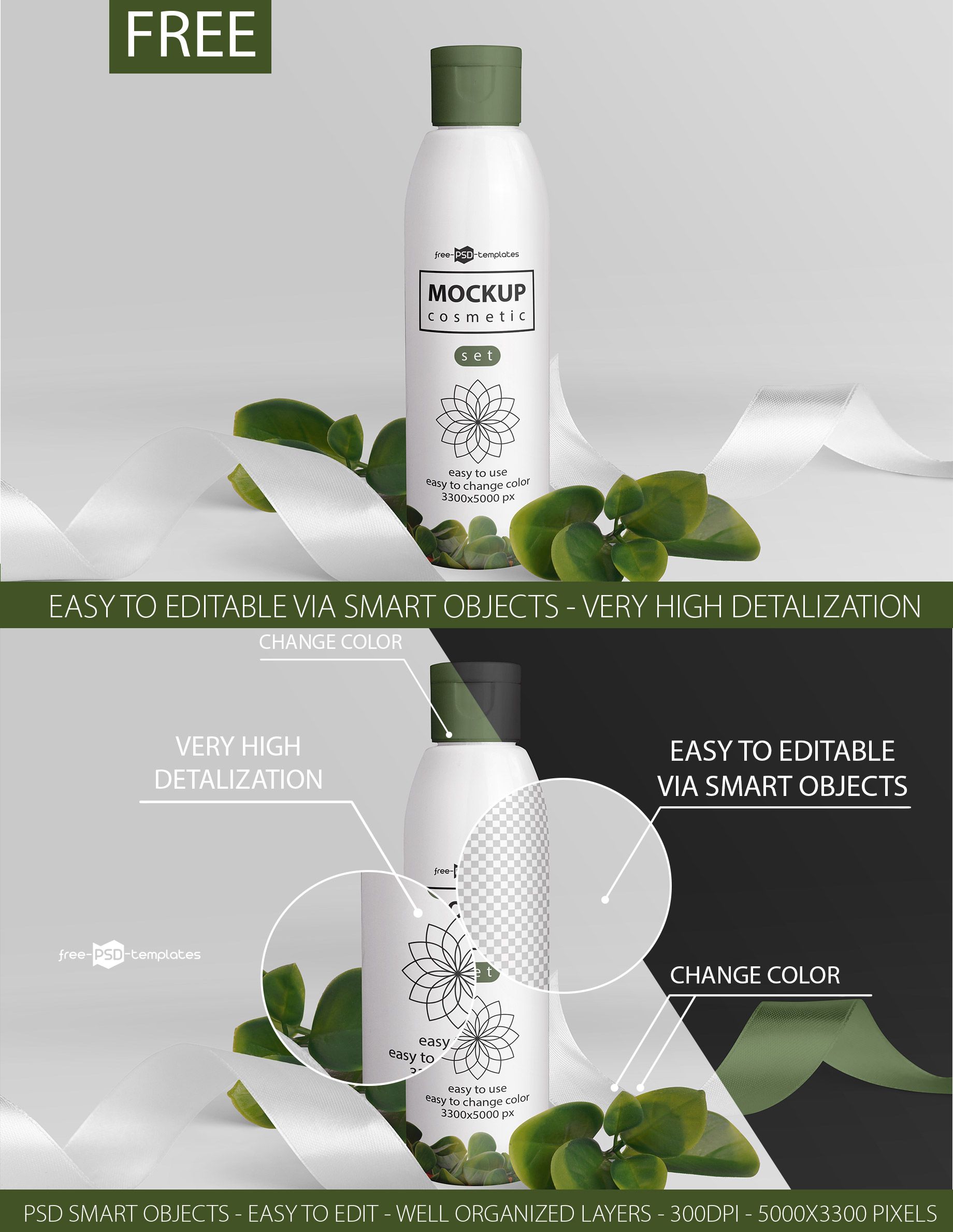 Download Free Cosmetic Mockup Set Premium Free Psd Templates Cosmetic Mockup Cosmetics Mockup Free Cosmetics