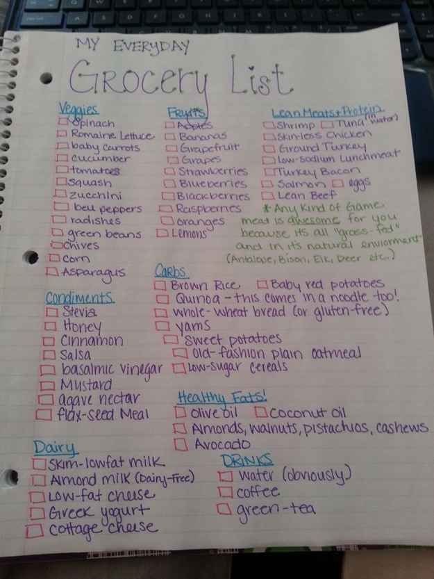 grocery store list maker