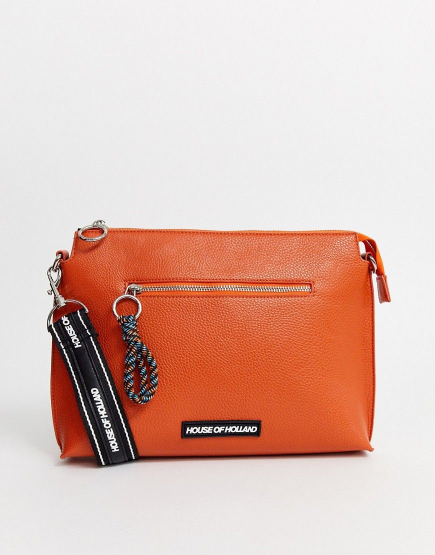 House Of Holland House Of Holland Cross Body Bag Orange Houseofholland Bags Shoulder Bags Crossbody Bag Orange Bag House Of Holland