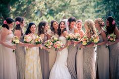 Neutral Bridesmaid Dresses