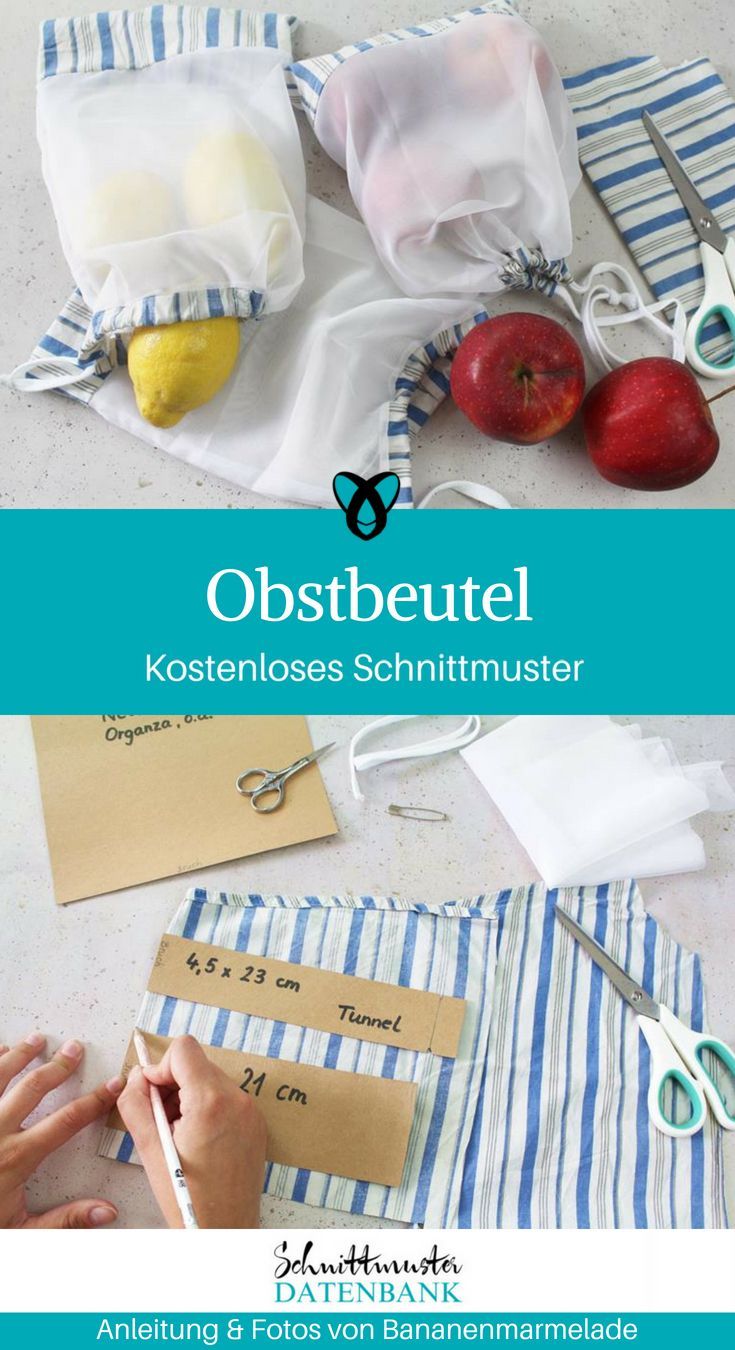 Zero Waste - Obstbeutel nähen, Plastik sparen