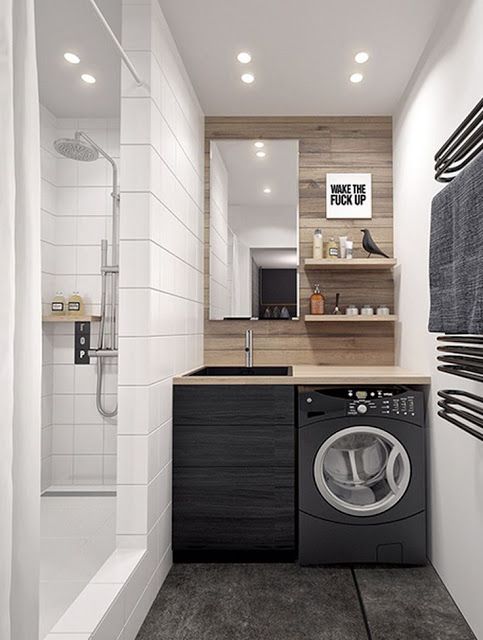9 petites salles de bains avec lave-linge (+astuces \ conseils - meuble salle de bain panier a linge 9 petites salles de bains avec lave-linge (+astuces \ conseils - meuble salle de bain panier a linge