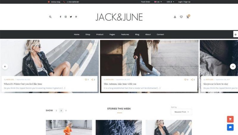 June WordPress Themes June is a perfect
