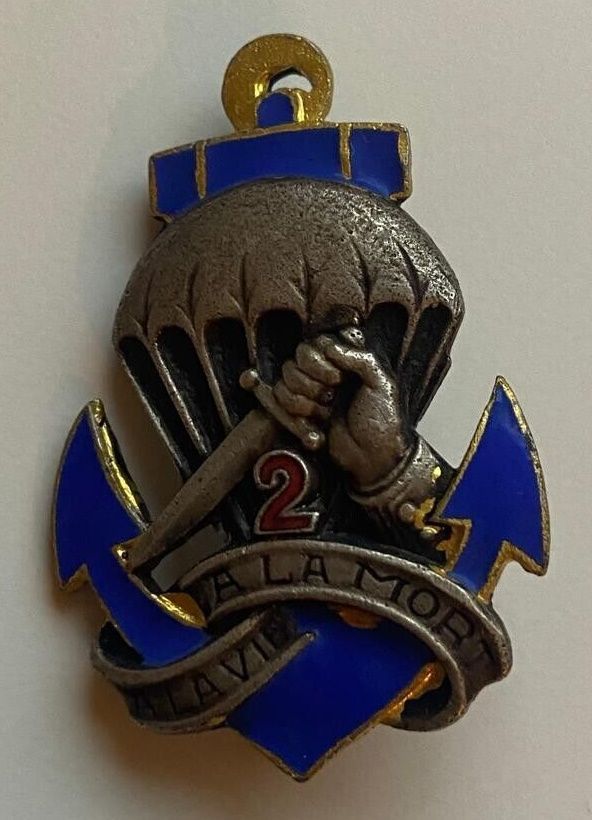 Insigne 2 ème BCCP B.C.C.P Bataillon Colonial Commandos Parachutistes INDOCHINE. Parachute, Indochine, Colonial, Military History