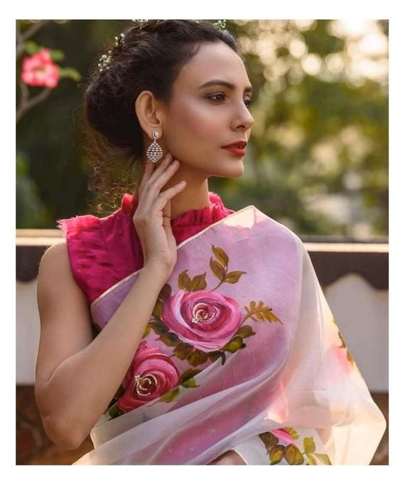 SAREE SARI INDIAN BLOUSE DESIGNER SILK ORGANZA WEAR PARTY WEDDING FABRIC ND-BL SAREE SARI INDIAN BLOUSE DESIGNER SILK ORGANZA WEAR PARTY WEDDING FABRIC ND-BL