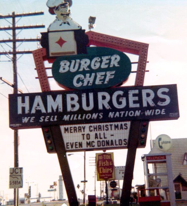 Vintage Burger Chef Restaurant Stationary Letterhead Authentic