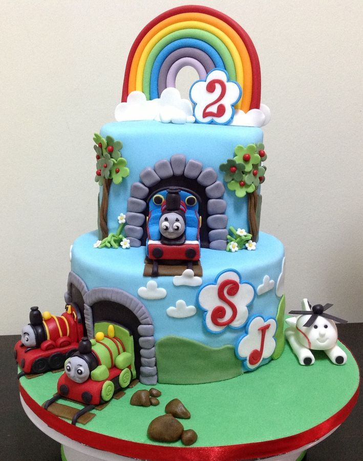 Thomas The Tank Engine Birthday Cake Cakes And Cupcakes For Kids Thomas The Tank Engine Birthday Cake