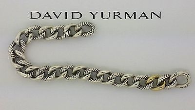 David Yurman Sterling Silver 18k Gold 10mm Belmont Curb Link David Yurman Sterling Silver 18k Gold 10mm Belmont Curb Link Bracelet Size 7 75 In Jewelry Watches Fine Bracelets Ebay