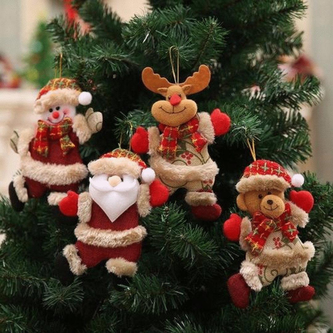 Christmas tree hanging gingerbread man ornaments doll xmas home hang pendant YEZ