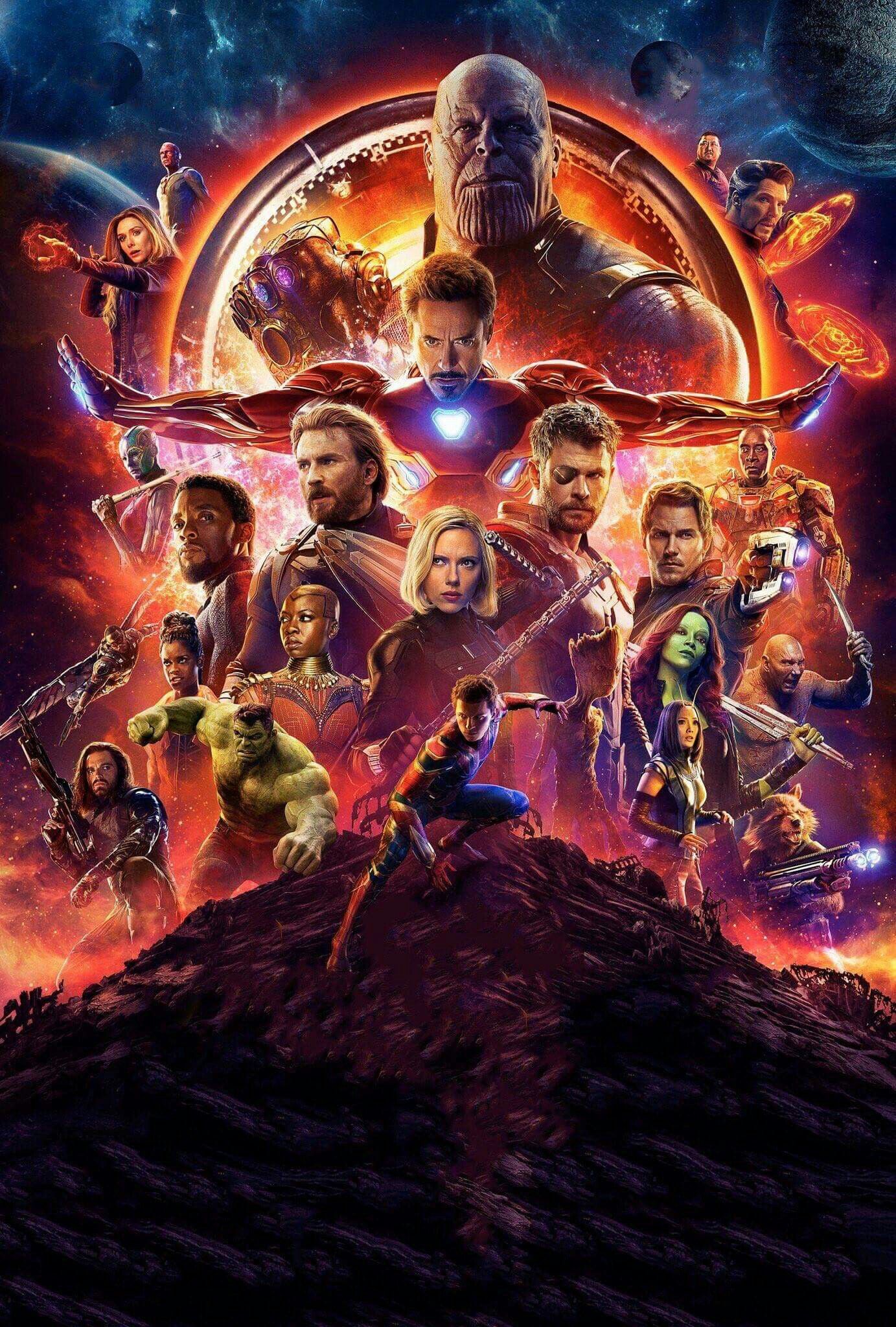 Poster Avengers 3 Vingadores Gerra Infinita Marvel