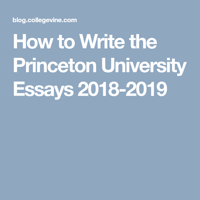 College essay application review service princeton