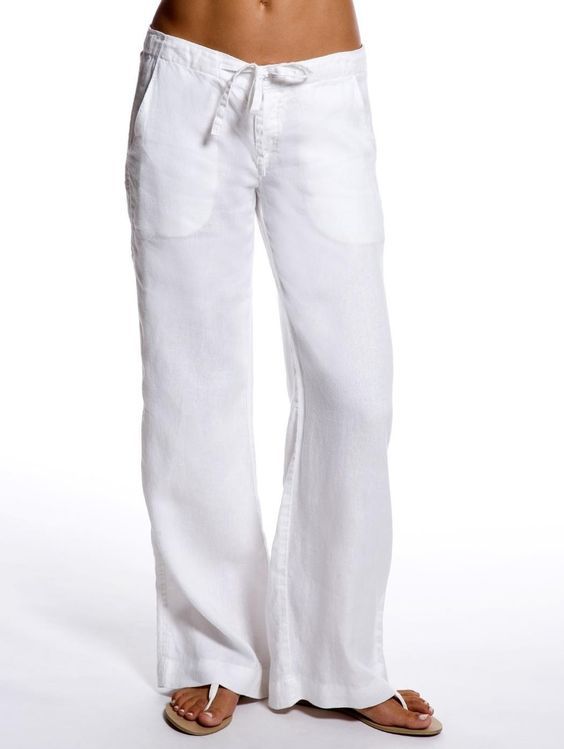 Pants Summer 2016 Beach Buscar Con Google Linen Pants Women White Linen Pants Outfit Linen Pants Outfit