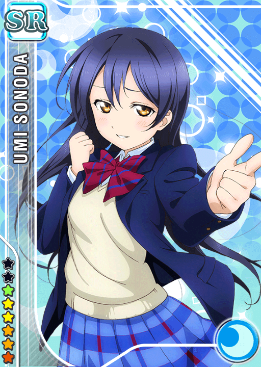 Cards Album Sonoda Umi Umi love live, Cute anime character, Umi
