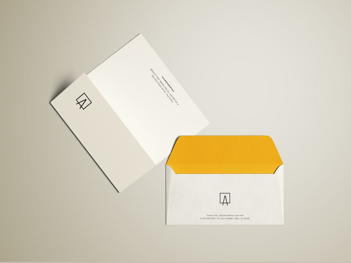 Download Free Envelope Mockup Psd On Behance Mockup Envelope Envelope Design Template Branding Mockups Free