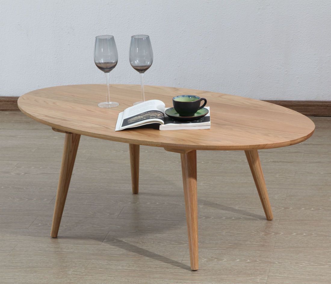 Magnus Oval Coffee Table - Solid Oak - 120x65x45cm - ICON BY - Magnus Oval Coffee Table - Solid Oak - 120x65x45cm - ICON BY