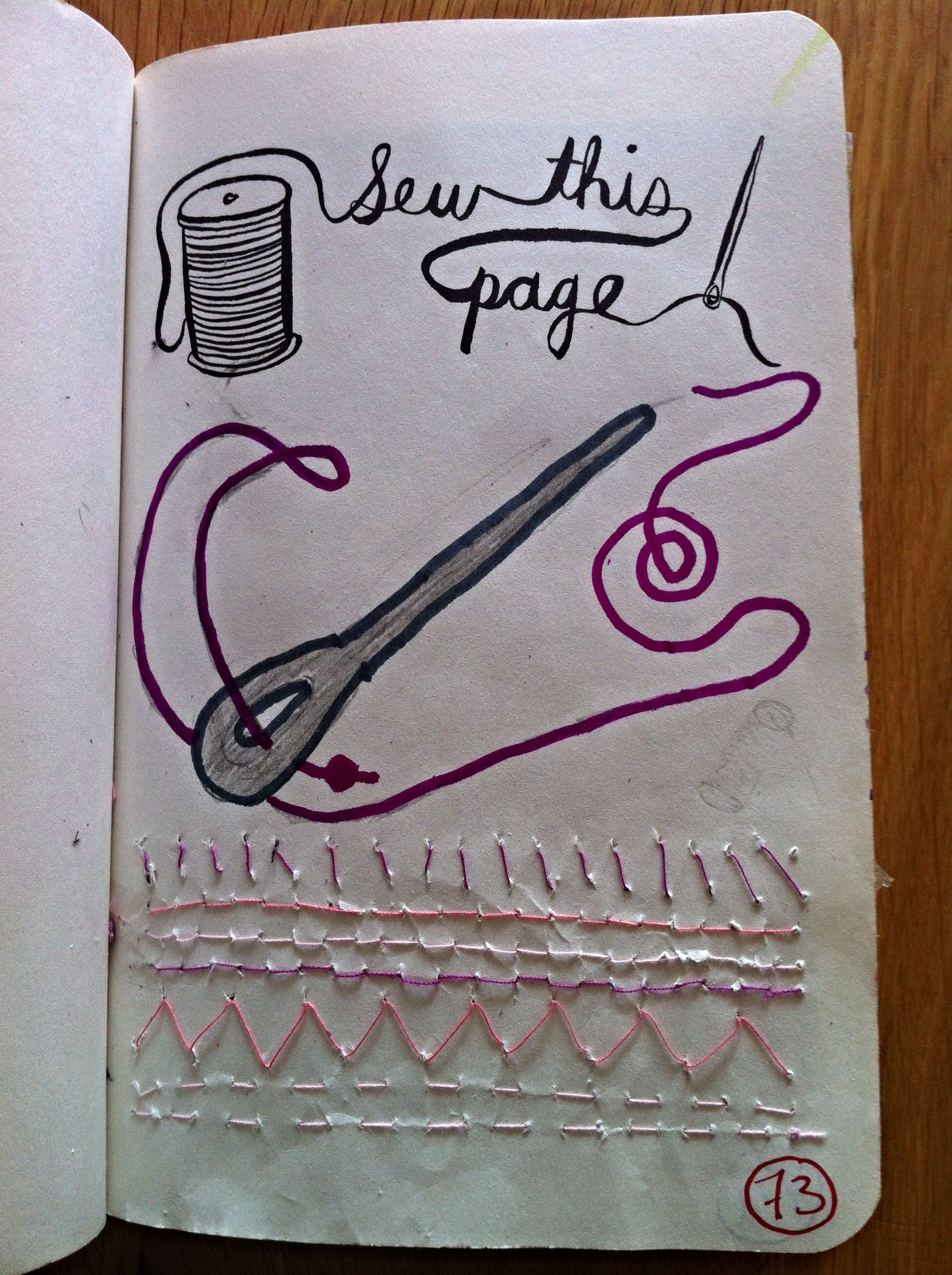 My Wreck This Journal - Sew this page | Wreck this journal ...
Wreck This Journal Sew This Page