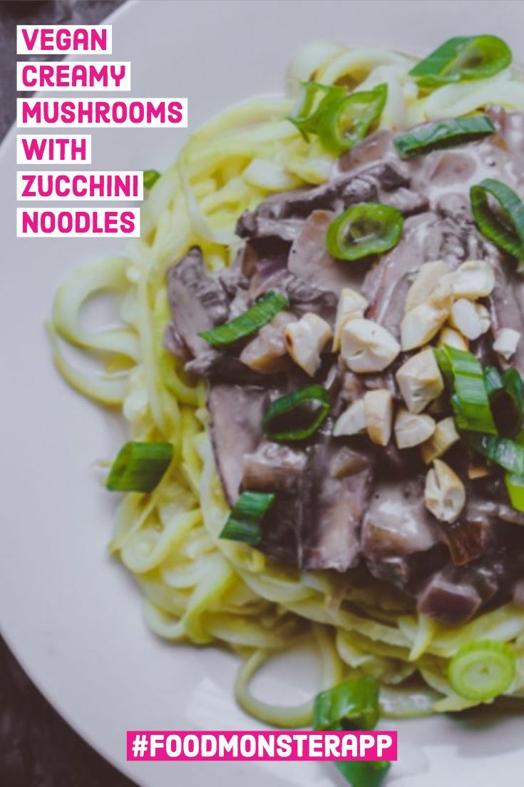 Creamy Mushrooms With Zucchini Noodles Vegan In 2019 Eat Creamy Mushrooms With Zucchini Noodles Vegan In 2019 Eat