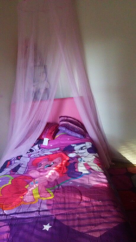 my little pony room with canopy