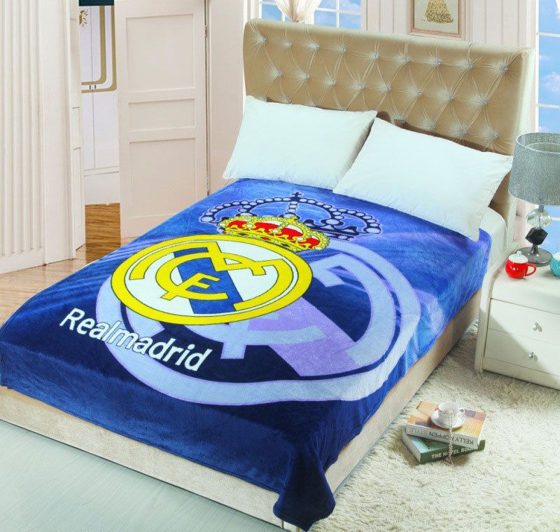 Real Madrid Football Club Team Bedding Super Soft Coral Fleece Inspiration Real Madrid Throw Blanket Real Madrid Football Club Team Bedding Super Soft Coral Fleece Inspiration Real Madrid Throw Blanket