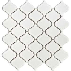 Merola Tile Lantern 12 1 2 In X 5 Mm White Porcelain Merola Tile Lantern 12 1 2 In X 5 Mm White Porcelain Mesh Mounted Mosaic 11 Sq Ft Case Discontinued