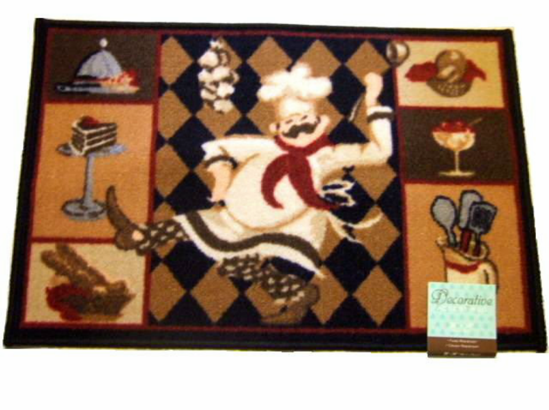 Add Humor To Your Fat Chef Themed Kitchen With This Rug Add Humor To Your Fat Chef Themed Kitchen With This Rug That Features A Dancing
