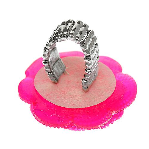 You've been debating what to wear to for a romantic evening out with your sweetheart. But once you slip this Pink Large Glitter Flower Stretch Ring on your deserving finger, it all seems to make sense. Each flick of the wrist and turn of your hand will prove that you can't live without this stunning ring close to you. Length/Height: 1.57" Width: 1.57" Material: Acrylic Country Origin: Made in USA Fashion Bracelets, Fashion Jewelry, Glitter Flowers, Stretch Ring, Romantic Evening, Pink Ring, Big Earrings, Sale Items, What To Wear