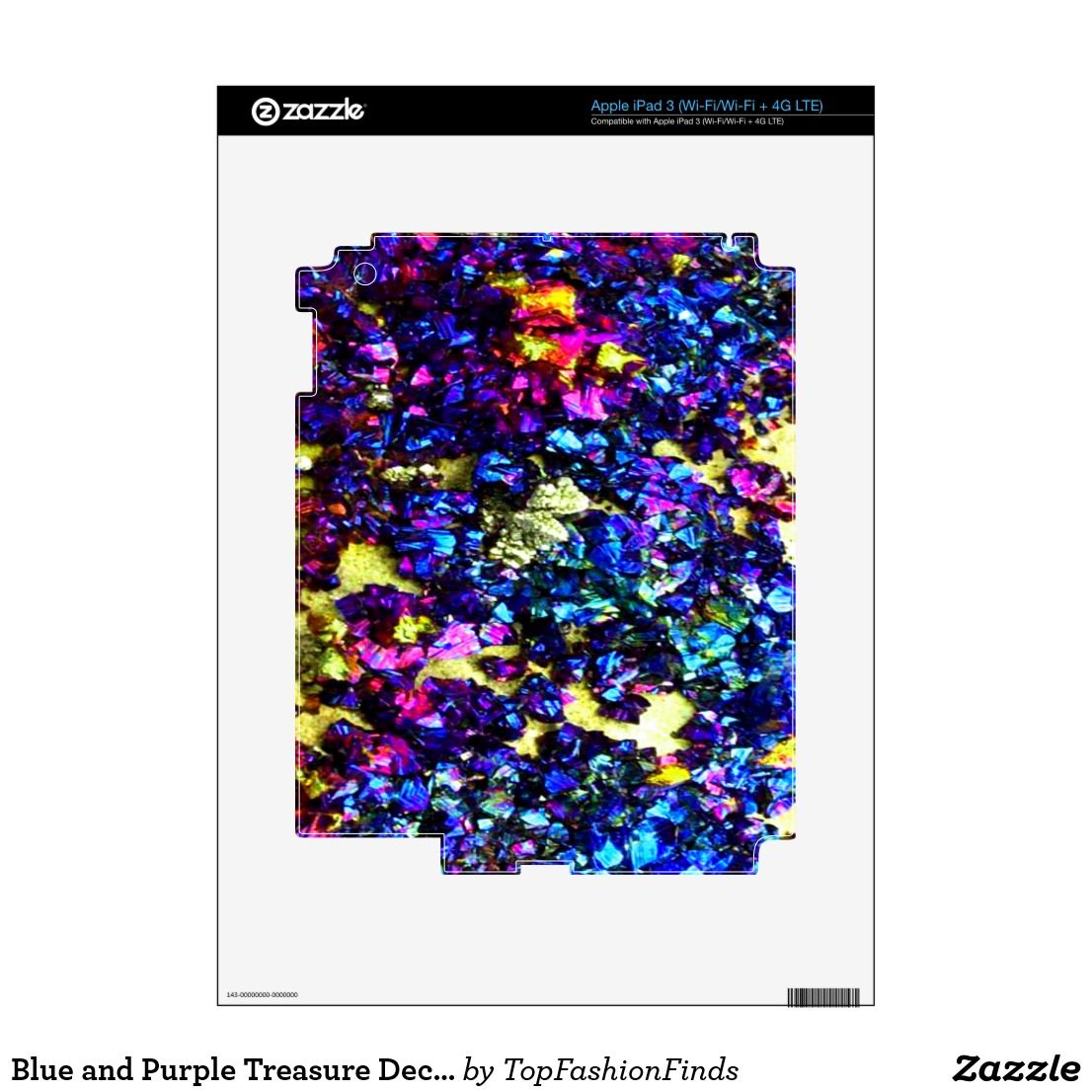 Blue And Purple Treasure Decal For IPad 3 Purple Gift Blue Gift Purple blue-and-purple-treasure-decal-for-ipad-3-purple-gift-blue-gift-purple