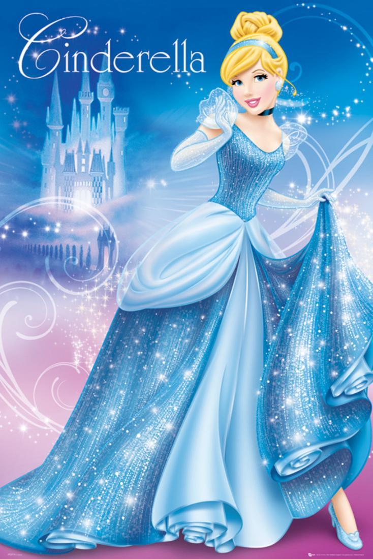 Disney Princess Cinderella Poster 24x36 Sold by Art.Com - Walmart.com
