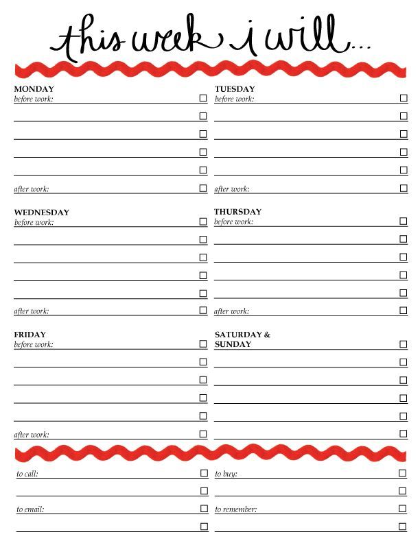 to do list template printable