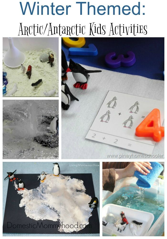Winter Themed Kids Activities Arctic/Antarctic Activities for kids