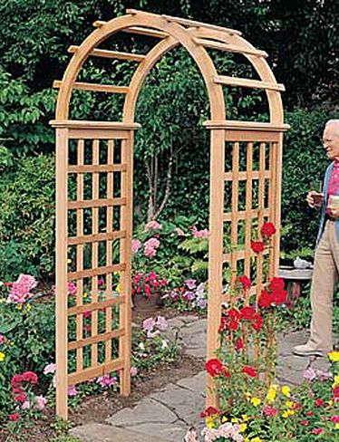 Astoria Arbor Cedar Pergola Gardeners Com Garden Arches
