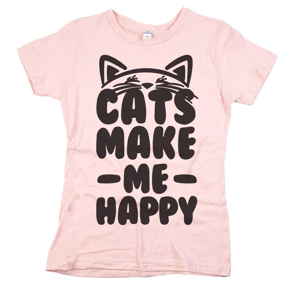 Paw prints Black Cat Kitty Love Cats Funny T-shirt 100/% Cotton unisex women