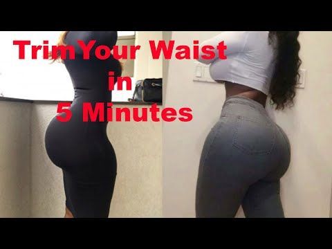 How to Get a Smaller Waist and Bigger Hips( 5 Minute Wider hips and Small Waist ... - Fitness Motiva...