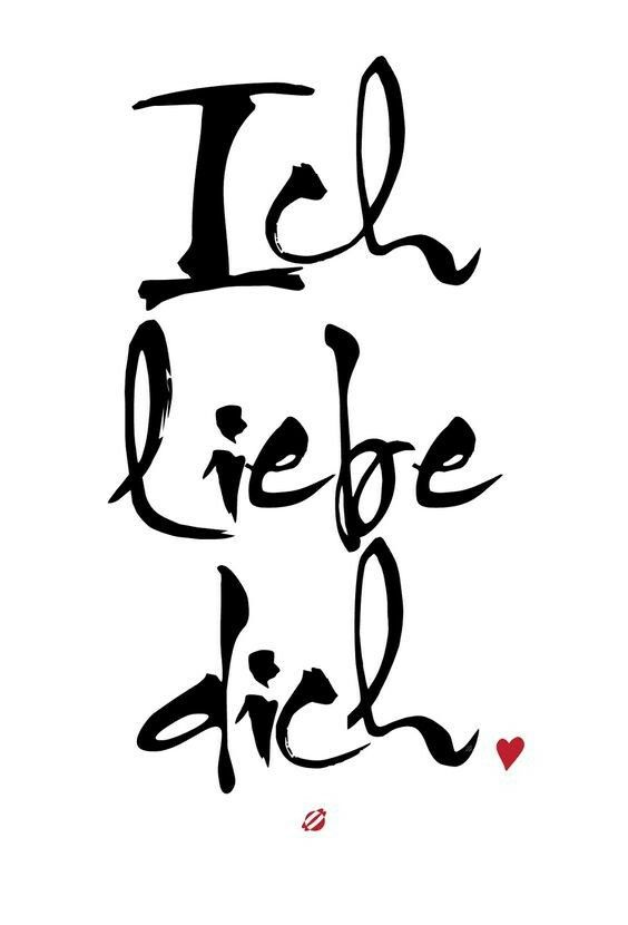 Ich Liebe Dich Schwarz Weiß