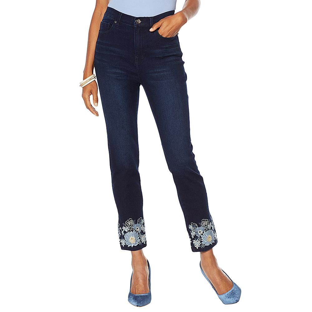 dg2 virtual stretch cropped jeans