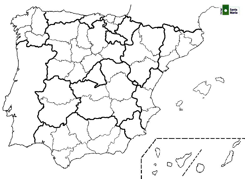 Colorido Mapa Político España Con Capas Claramente Separadas. Ilustración  del Vector - Ilustración de claramente, fondo: 186701365